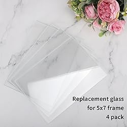 Lyeasw 5x7 Glass Replacement Sheets for Picture