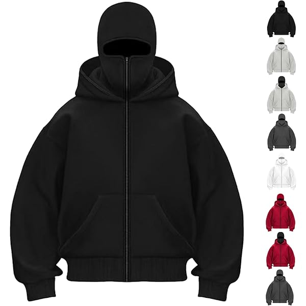 Balaclava Zip Hoodie - Men's Resistant Athletic Autumn Winter