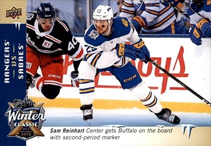 Amazon Com 2018 19 Upper Deck Winter Classic Jumbo Wc 10 Sam Reinhart Buffalo Sabres Oversized Nhl Hockey Trading Card Series One Collectibles Fine Art
