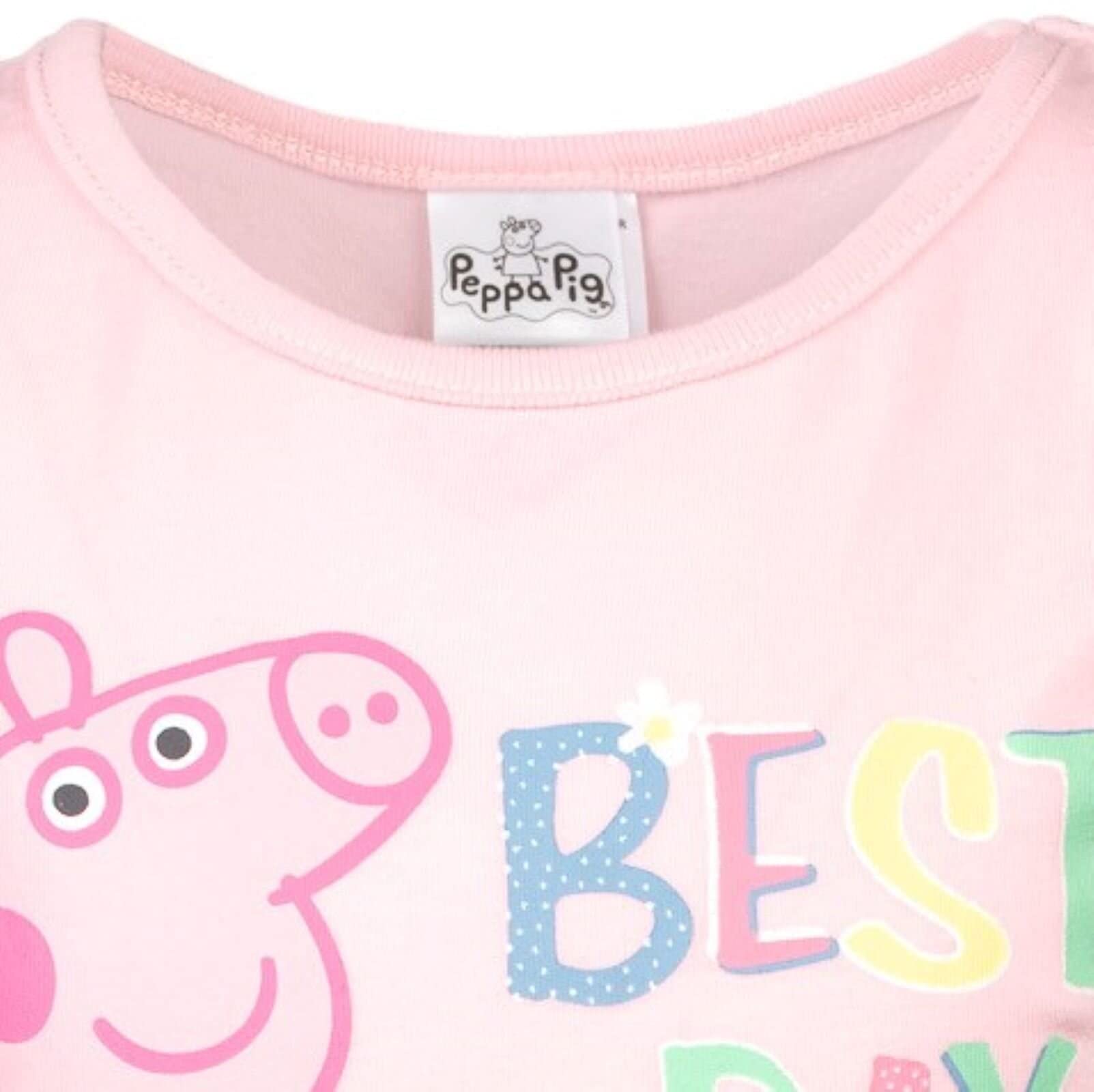 Peppa Pig Girls Short Sleeve Dress Toddler to Little Kid