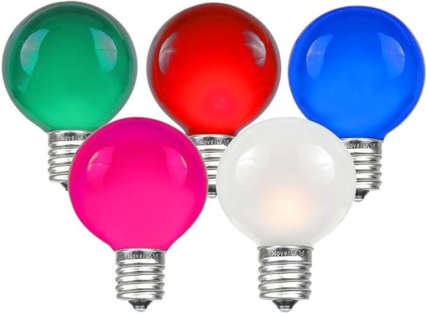 Amazon Com Novelty Lights 25 Pack G50 Outdoor Patio Globe