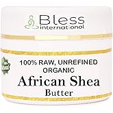 Organic Raw African Shea Butter 100% Pure,Natural & Unrefined| Skin Moisturizer For Face, Body & Hair| 8 OZ/230 GM Ivory / White Grade A | DIY Creams, Balms, Lotions, Soaps| Moisturizes Dry Skin