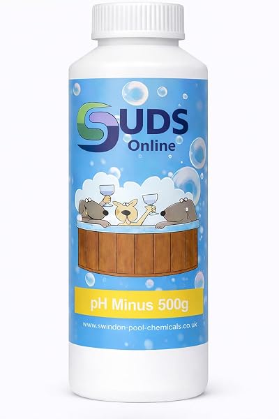 SUDS-ONLINE pH Minus Reducer Dry Acid 500G for Pools Spas Hot Tubs