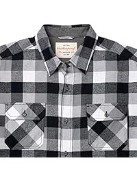 Camisa de franela con botones para hombre, resistente a la intemperie