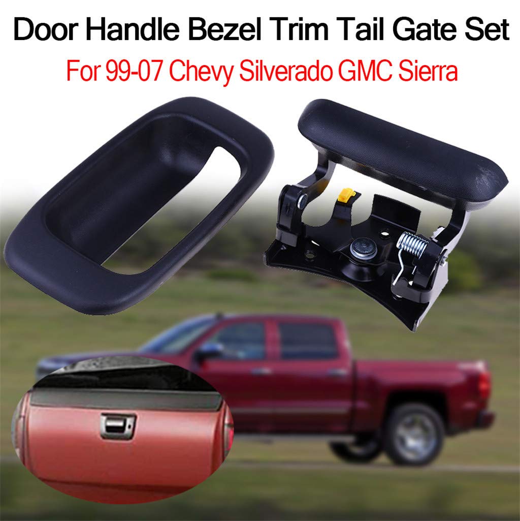 New Rear Tailgate Handle Bezel Trim Fit 9907 Chevy Silverado GMC