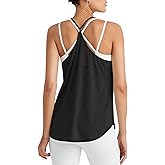G4Free Workout Athletic Tank Tops for Women Racerback Lightweight Gym Fast Dry Y-Back Loose Fit Running Tanks Top