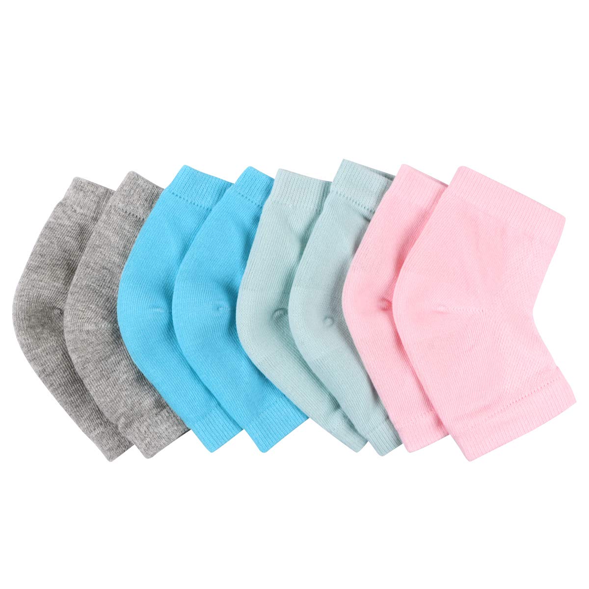 CABAX Heel Moisturizing Socks Open Toe Socks Cracked Gel Heel Socks Foot Toeless Cooling Heel Repair Socks for Women Dry Hard Cracked Feet, 4 Pairs : Beauty