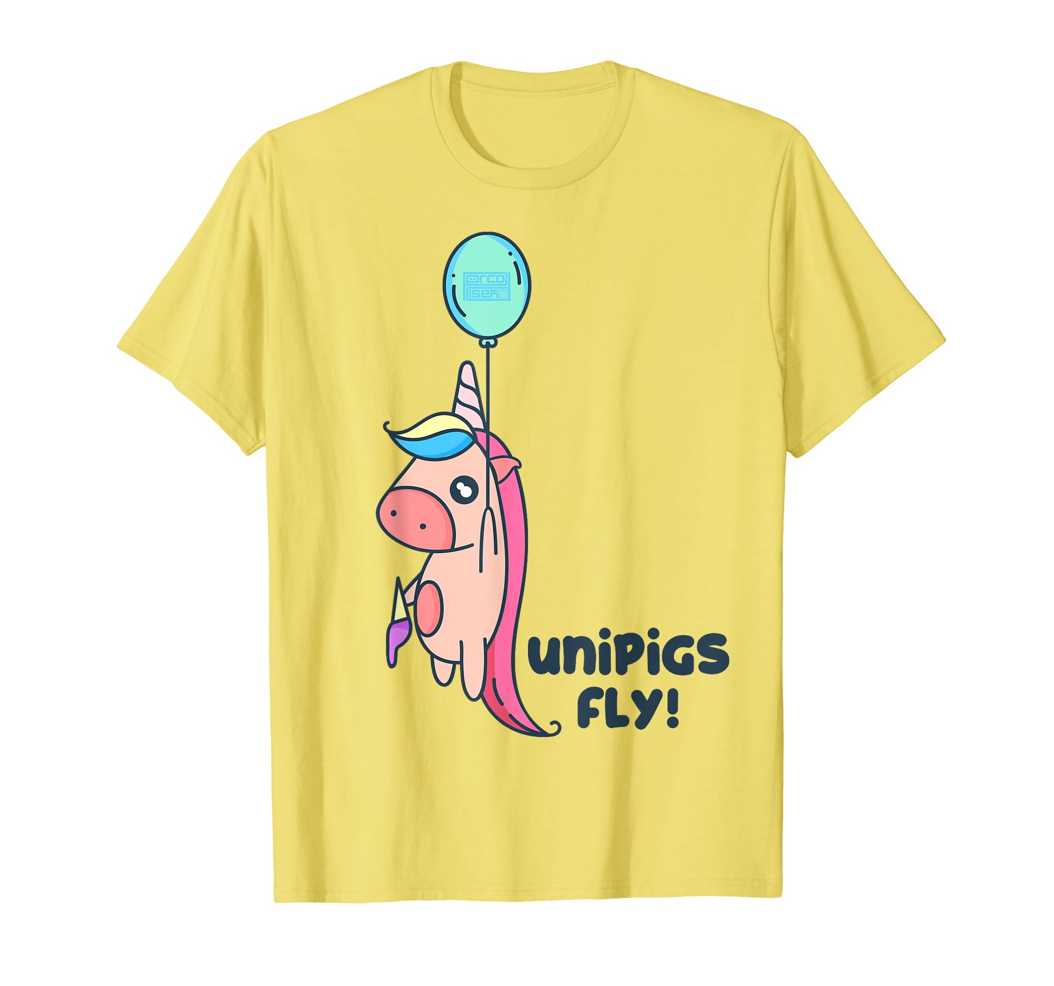 CUTE BALLOON UNIPIGS FLY UNICORN PIG FLYING UNIPIG T-SHIRT