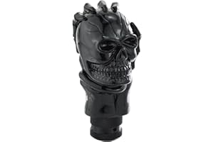 Arenbel Car Shift Knob Skull Shifter Knobs Skeleton Handle Car Racing Gear Lever Stick Fit Most Manual Automatic Vehicles Trucks, Black