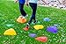 Special Supplies 11-Pieces Set Stepping Stones for Kids Indoor and Outdoor Balance Blocks Promote Coordination, Balance, Strength Child Safe Rubber, Non-Slip Edging
