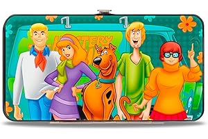 Buckle-Down unisex adults Hinge - Scooby Doo 5-character Face Blocks Multi Color Wallet