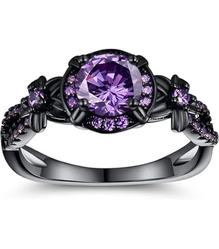 Amazon.com: Vintage 925 Sterling Silver Black Gem Ring