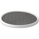 Copco 255-0186 Non-Skid Pantry Cabinet Lazy Susan Turntable, 18-Inch, White/Gray - 2555-0186