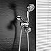 Shower Head, 28-Setting Combo Shower Heads with Holder & Hose, Full-Chrome Handheld Shower Head Shower Faucet by CLOFY