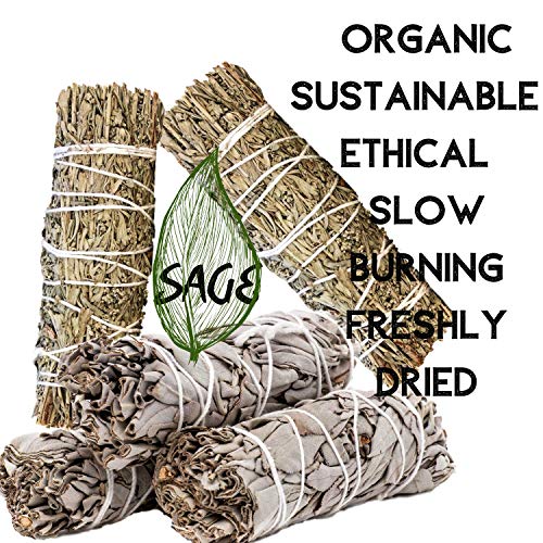 Sage Kit 9 Spiritual Smudge Kit Gifts for Cleansing White Sage