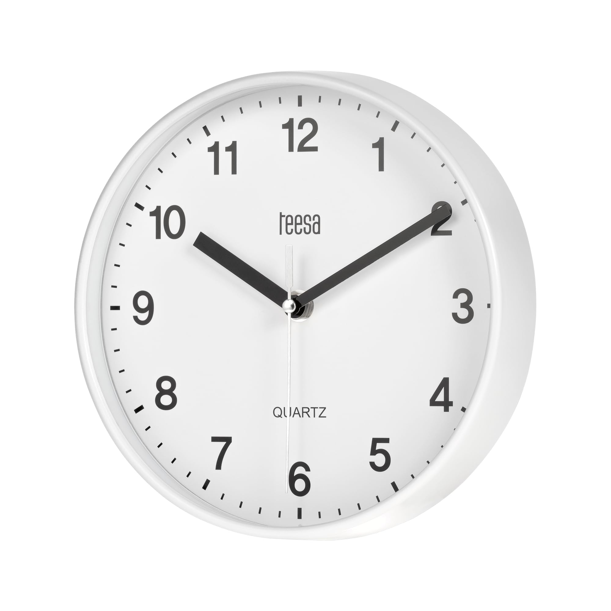 Teesa Clock Analog Wall Universal 20 cm TSA0038 White