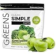Clean Simple Eats Green Apple Greens Powder Mix, Greens Superfood Powder Smoothie & Juice Mix, Gluten Free, Includes Powerhouse Superfoods Chlorella & Spirulina Powder Organic (30 Servings)