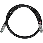 Buyers Products 1304225 High‑Pressure Hydraulic Hose 1/4 Inch x 38 Inch, Black Hose Rated 3000 PSI for Snow Plow and Truck Hydraulic Systems