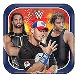 amscan WWE Square Plates, 7
