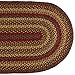 IHF HOME DECOR Braided Rug 3' X 5' Country Style New Oval Floor Carpet CINNAMON DESIGN Jute Material