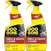 Goo Gone Grill and Grate Cleaner Spray (2 Pack) Cleans and Degreases BBQ Cooking Grates and Racks, Pellet and Electric Smokers- 24 Ounce