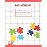 Math Notebook For Preschool: Large Squares Graph Paper That Can Be Tear Off For Kids 5-10