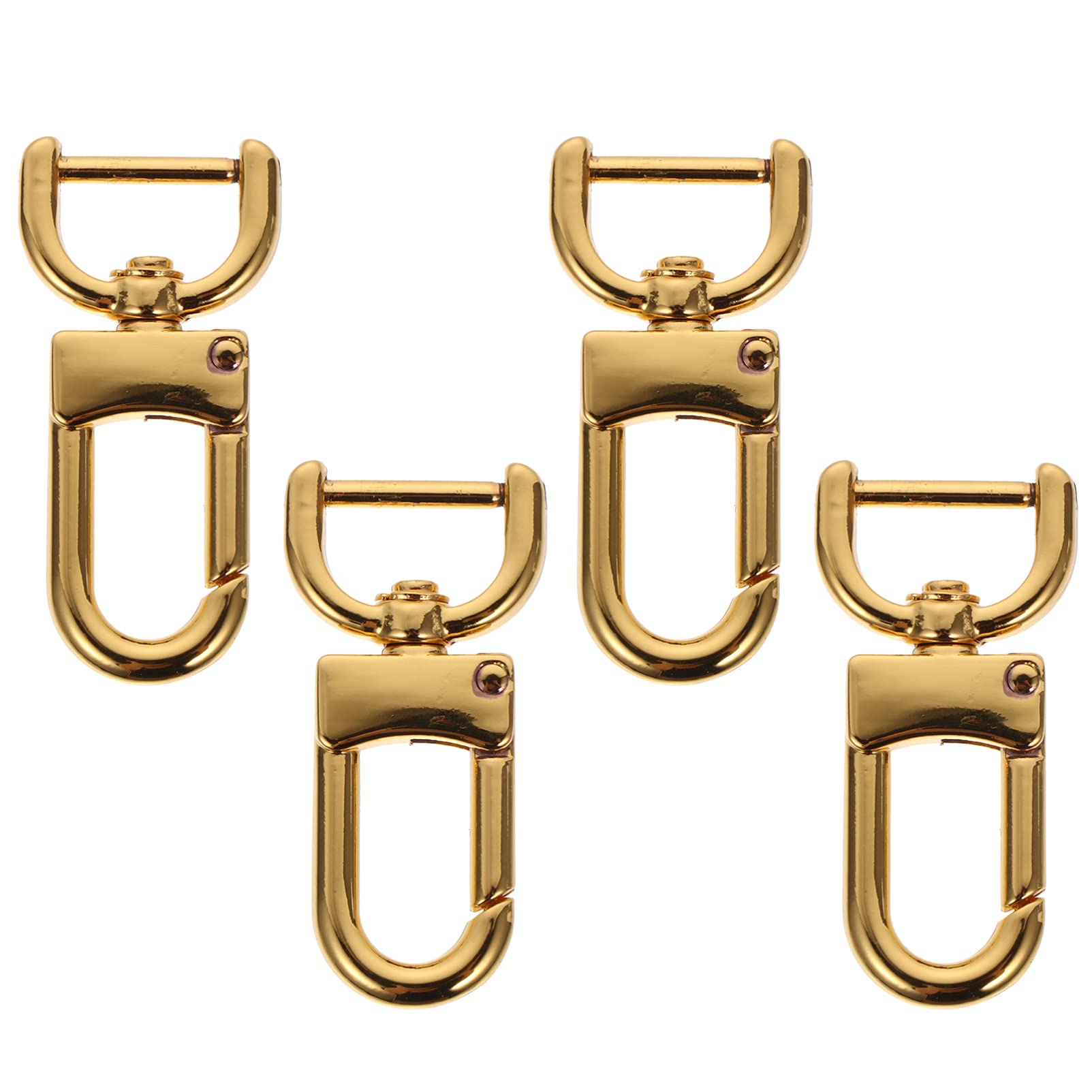 Milisten 4Pcs Metal Bag Strap Buckle Replacement Luggage Strap Repair Buckles Swivel Hooks for Handbag Accessories Easy to Install Durable Hardware Dog Buckle