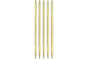 Weabetfu Aluminum Double Pointed Knitting Needles Colored Metal Knitting Needle 7-inch(18cm) Length for Handmade DIY Knitting Yarn Projects,US Size 8(5mm)