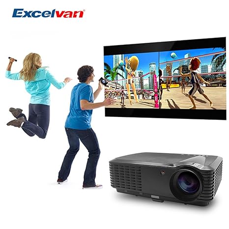 Excelvan 5,8 pulgadas, pantalla LCD para vídeo Proyector LED HD ...