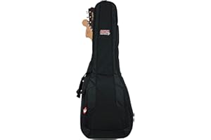 Gator Cases 4G Series Gig Bag For Two Guitars with Adjustable Backpack Straps, Fits a Single Acoustic and a Single Electric Guitar (GB-4G-ACOUELECT)