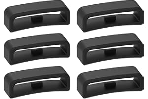 CHOFIT 28mm Width Band Keeper Compatible with Garmin Vivoactive HR/Forerunner 910XT Fastener Loops Replacement Band Holder Compatible with Fitbit Surge Bands, 6 Pack.