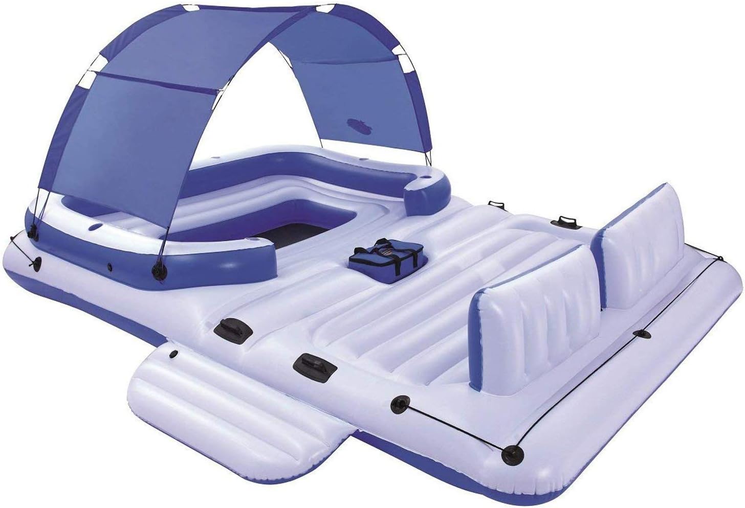 WYJHNL Giant Inflatable Floating Island Large Pool Loungers Raft with Repair Patch, Fit for Lake, Ocean, River, Pool Party Float for Up to 8 Person