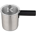 Keurig Works Non-Dairy Milk, Hot and Cold Frothing, Compatible K-Café Coffee Makers Only,34 ounce, Charcoal Frother