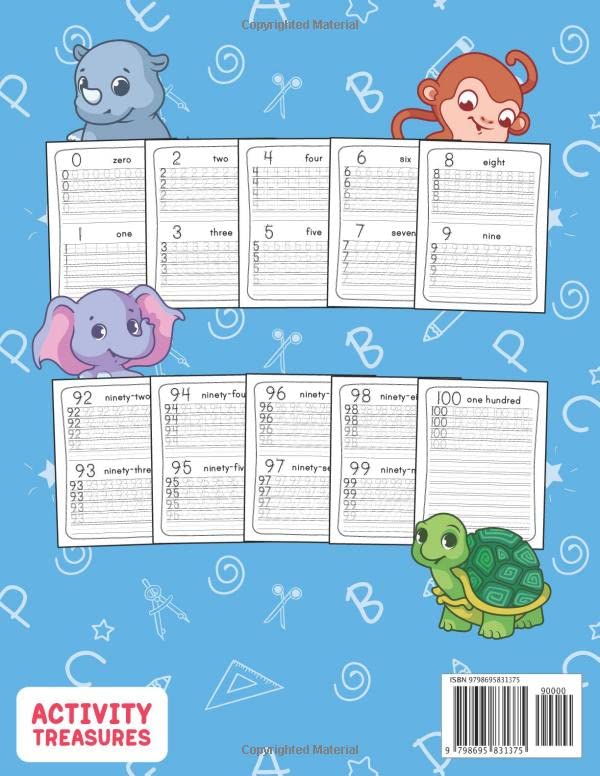 Tracing Numbers 1-100 For Kindergarten: Number Practice Workbook To Learn The Numbers From 0 To 100 For Preschoolers & Kindergarten Kids Ages 3-5! (Tracing and Handwriting Workbooks for Children) Tracing Numbers 1-100 For Kindergarten: Number Practice Workbook To Learn The Numbers From 0 To 100 For Preschoolers & Kindergarten Kids Ages 3-5! (Tracing and Handwriting Workbooks for Children) Paperbac