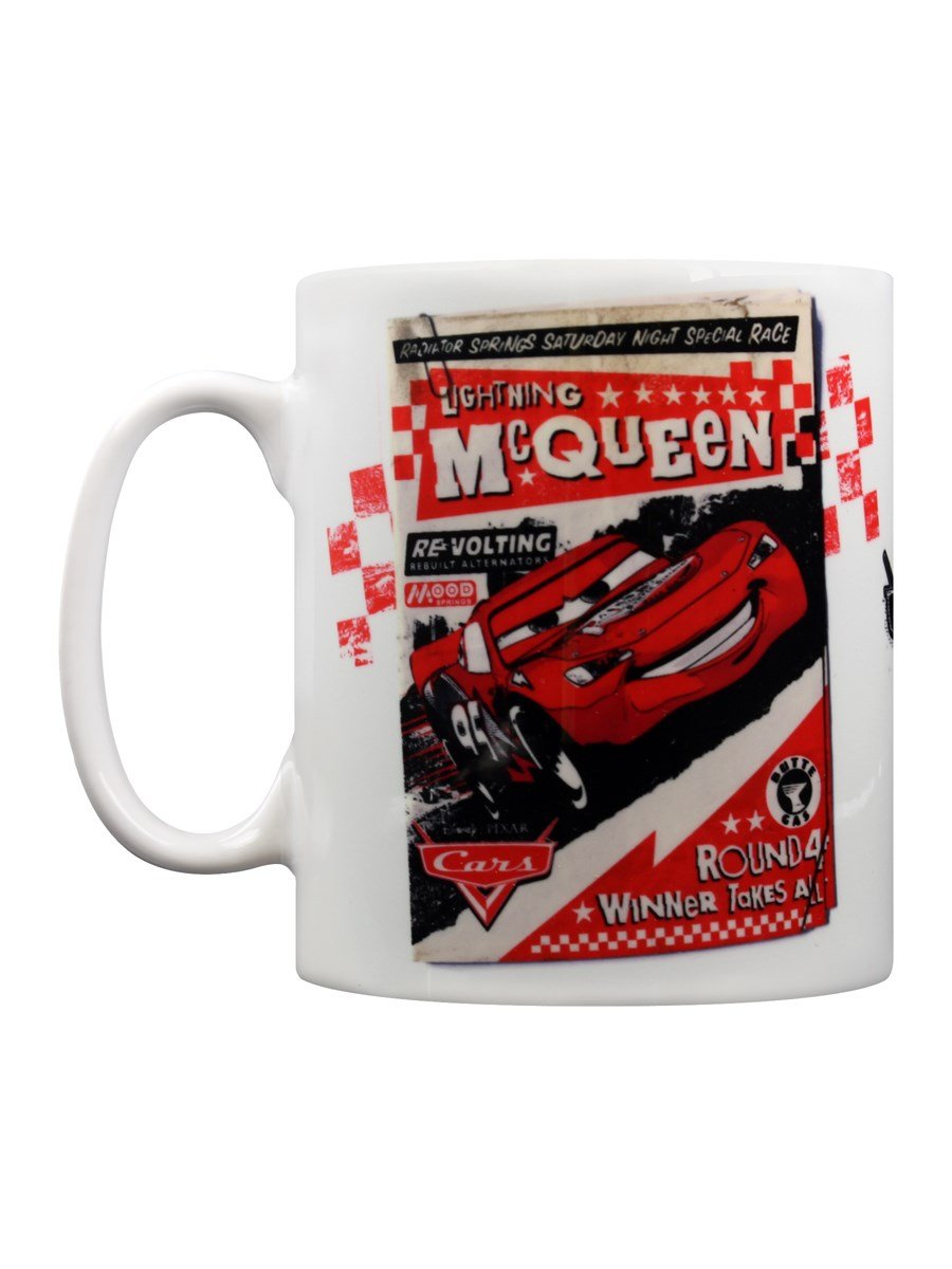 Disney MG24069 Pixar Cars, Poster Ceramic Mug, Multi-Colour, 11 oz/315 ml