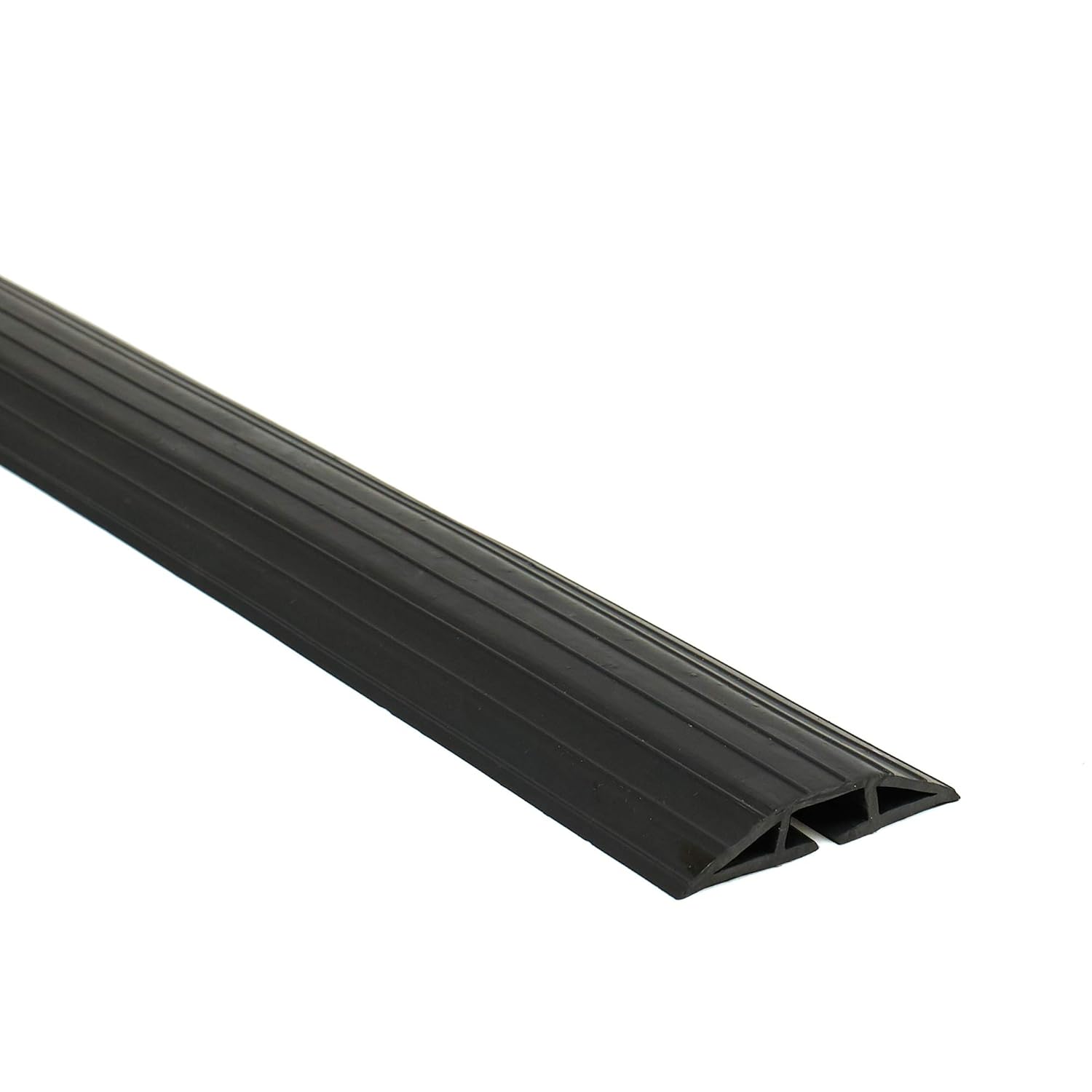 Floor Cable Cover - Cord Management Protector/Concealer/Covers - Home/Office/Outdoor Wire Hider - Speakers/Extension Cords/Power Strip/TV - Floor Bump/Ramp Wires Guard - Electrical Walkway Runner