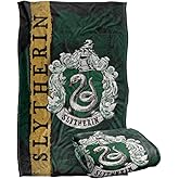 Harry Potter Blanket, 36"x58" Harry Potter House Crest Slytherin Silky Touch Super Soft Throw Blanket