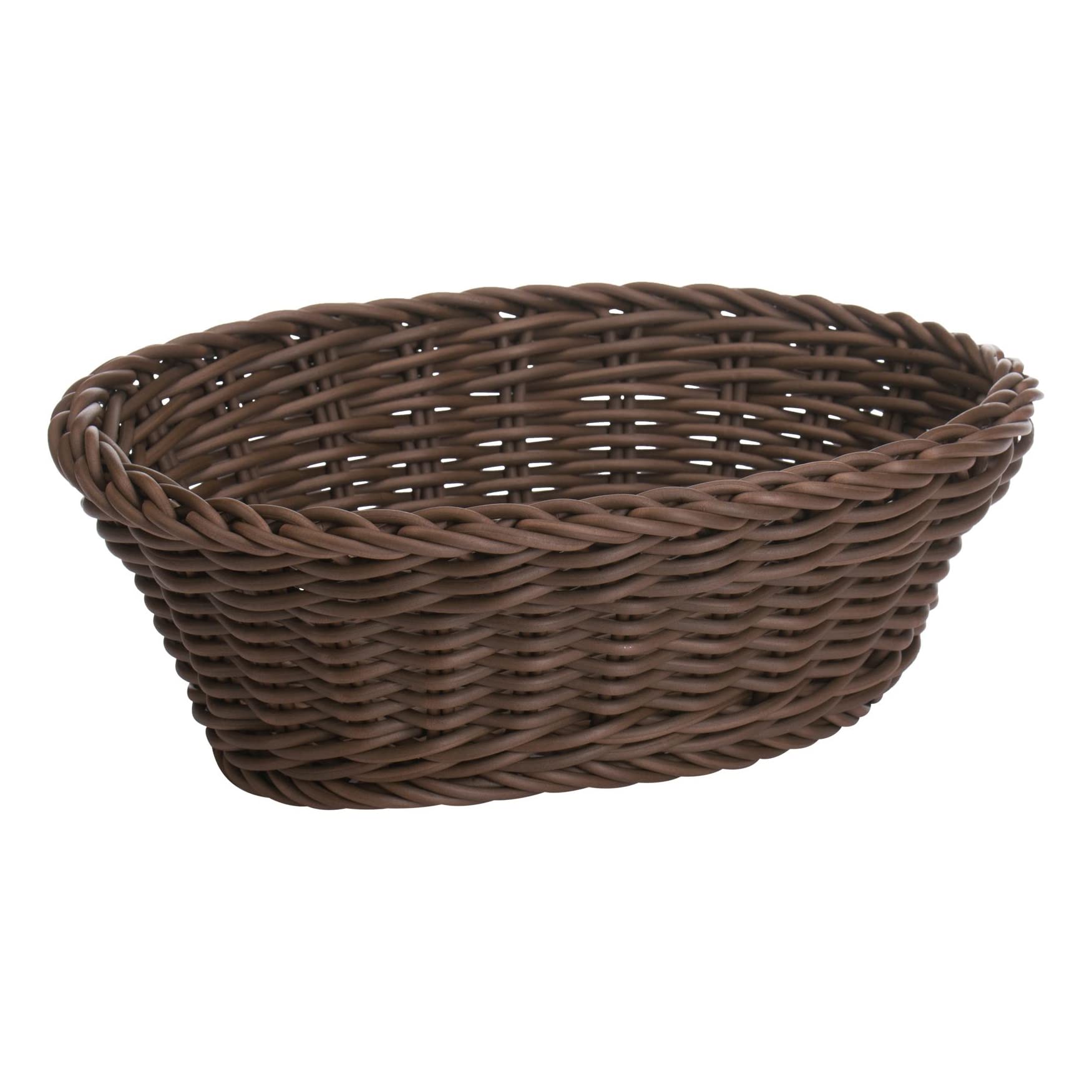 Saleen Westmark multi-purpose basket, Suitable for hotel and catering, Oval, approx. 25 x 17 x 8.5 cm, Synthetic fibre, Edition, Brown, 02010206101 — image 1