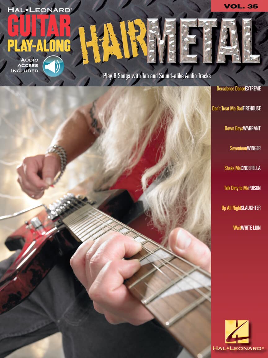 Hair Metal: Guitar Play-Along Volume 35 (Hal Leonard Guitar Play-Along)