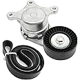 Saihisday BT4Z6B209B Drive Belt Tensioner Kit Replacement for Ford Explorer 3.5L V6 2011 2012 2013 2014 2015 2016 2017 2018 2019 Replacement for Ford Edge 3.7L V6 2011 2012 2013 2014 Replace 6PK1140