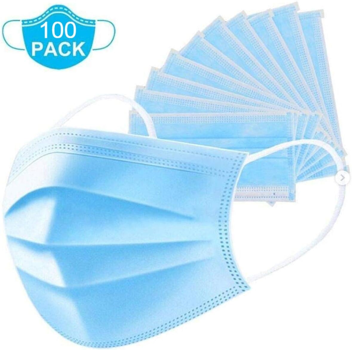 Soft Fog-Fog Free Procedure Mask, w/SO Soft Lining and Earloops (Pack of 100)