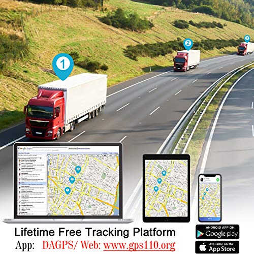 ENGERWALL 2020 New Upgraded GPS Tracker for Vehicles Mini Hiden Real-Time Car GPS Tracker 9-90V Anti Lost Tracking Device for Managing Fleet/Car/Truck/Taxi/Motorcycle/RV/Bus(Lifetime Free Platform)