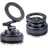 KevMntz MagSafe Car Phone Mount, Magnetic Phone Holder for Car Blue | 2800gf N52 Magnets, 105LBS Vacuum Suction, Foldable &amp; Metal Design, Washable Base, 360&deg; Adjustable View, Universal Fit
