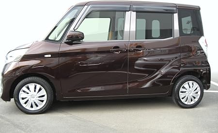 Amazon 最鏡面 B21a デイズルークス ステンレスドアモール 鏡面 純研磨 車 車パーツ モール ステンレス 高品質 モール 車 バイク