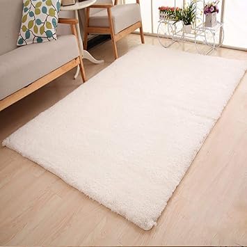 Amazon De Hequn Langflor Teppich Shaggy Teppich Flauschiger