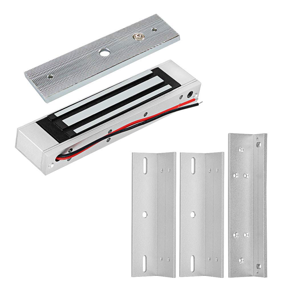 NN99 DC12V 180KG/350lbs Electronic Magnetic Lock Electromagnetic Locks Access Control Door Lock System Waterproof + 180KG ZL Bracket