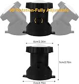 NATPOW RGB Underwater Pond Lights 8 in 1 IP68 Bluetooth App Control view 7