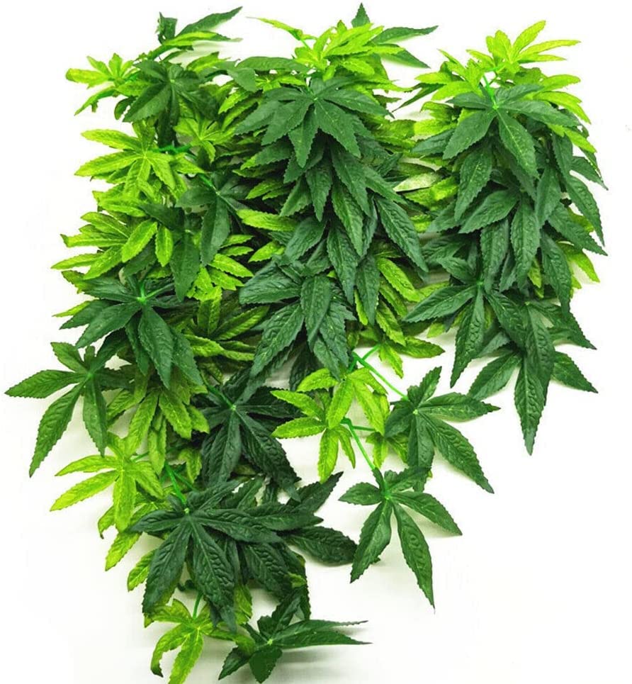 Dsoar 30cm/12in Aquarium Decorations Plants Artificial Fake Plastic Water Grass Plants for Fish Tank Aquarium Decor Artificial Hanging Plants