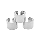 Spinningdaisy Set of 3 Adjustable Open Band Rings