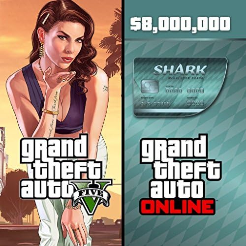 Gta 5 Online Megalodon Shark Card Ps4 Grand Theft Auto V & Megalodon Shark Card Bundle - PS4 [Digital Code